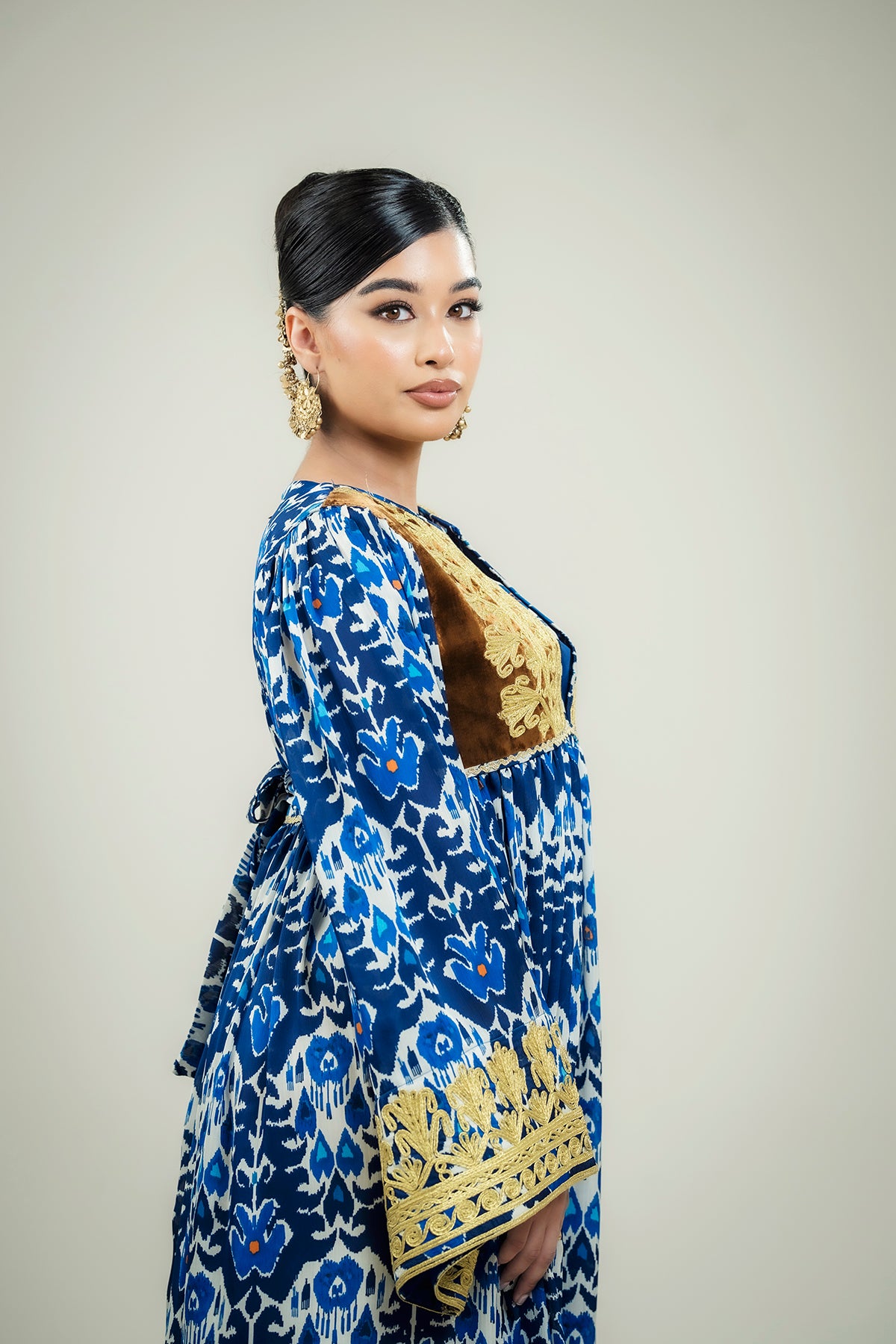 Ikat Afghan dress