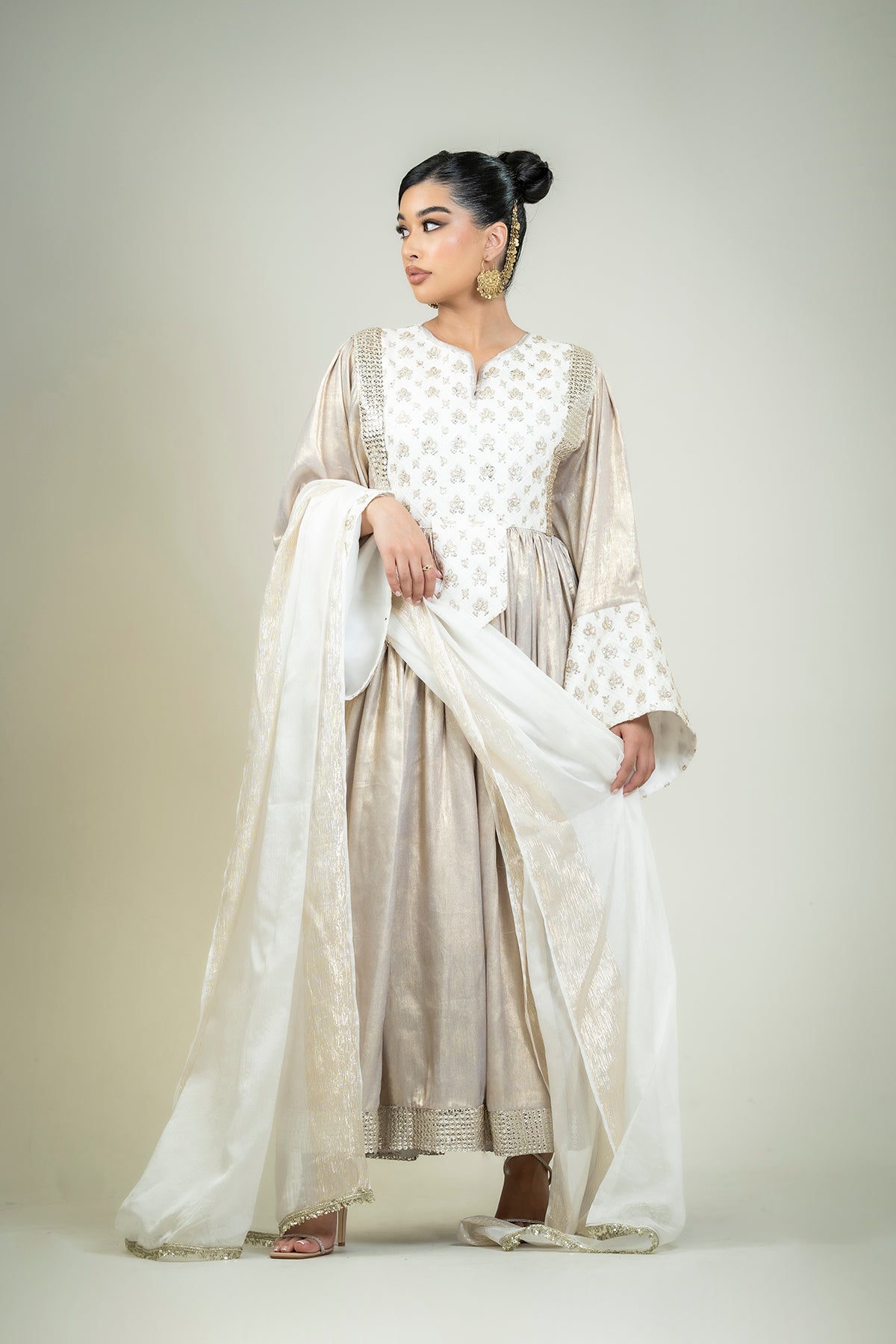 White Shimmer Dress