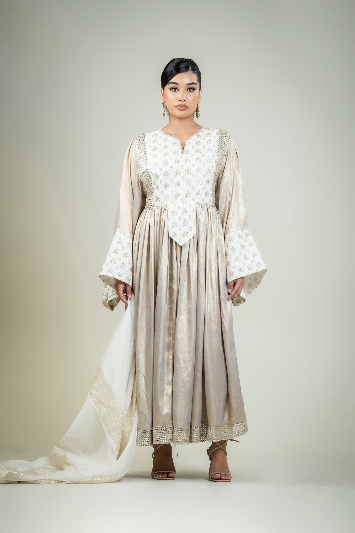White Shimmer Dress